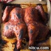Delicious Coca-Cola Spatchcock Chicken, ready to serve.