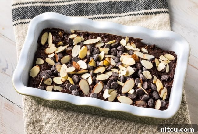 Chocolate Banana Bread with toppings