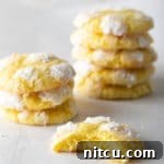 Best Lemon Crinkle Cookies Recipe: Soft, pillowy, and bursting with citrus flavor.