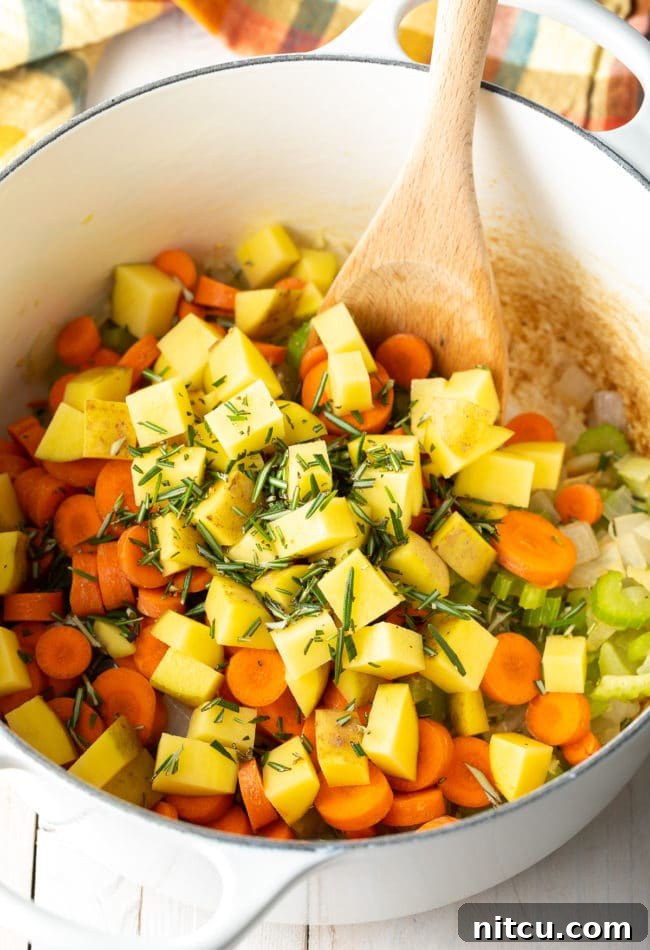 Step-by-step guide on how to make the best Tuscan Lentil Soup, a healthy and easy plant-based recipe.