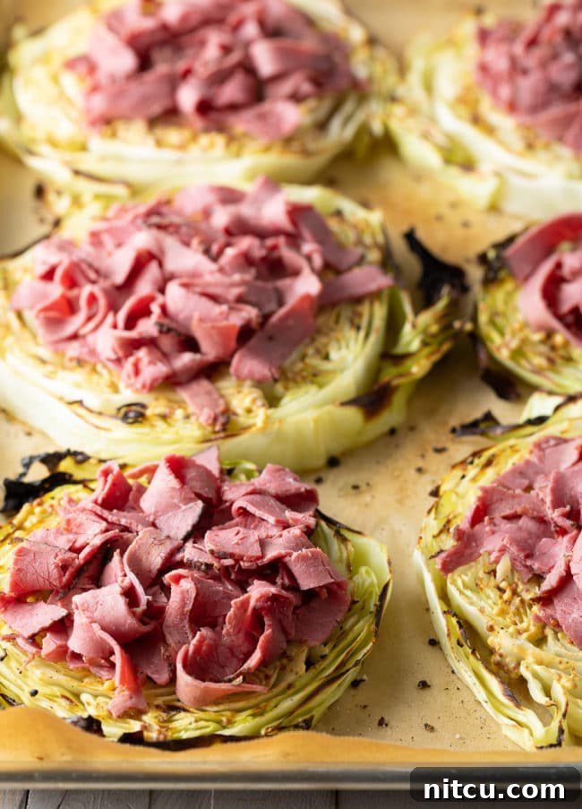 Sliced corned beef, a delicious topping for keto pizza.