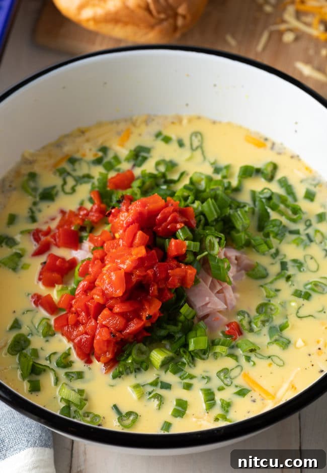 egg mixture for strata recipe