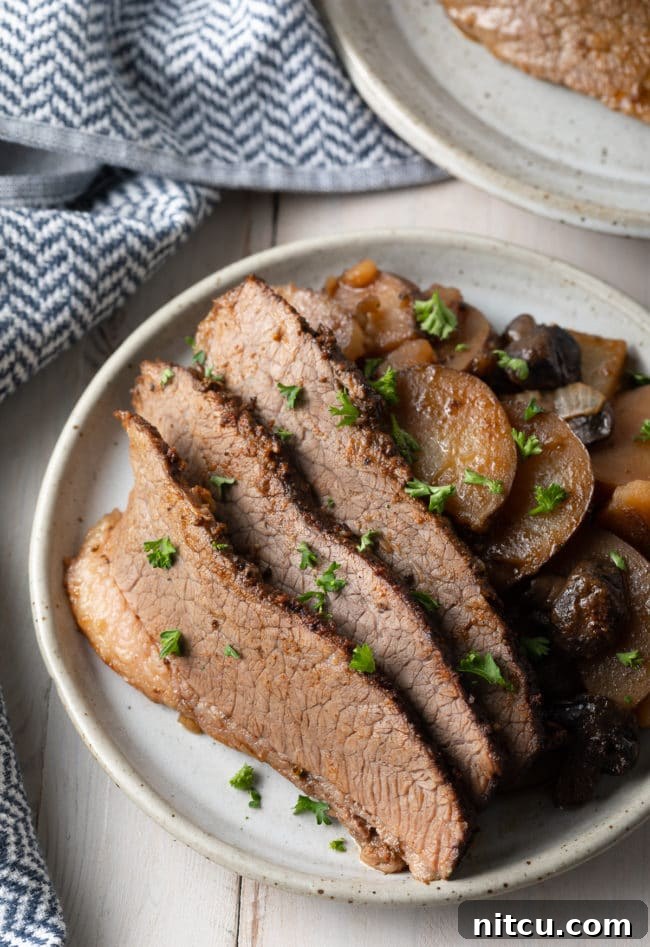 the best slow cooker beef brisket with potatoes and onions