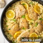 Parmesan Lemon Chicken and Rice Skillet