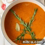 Small image of creamy roasted tomato soup