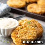 Crispy Oven Fried Green Tomatoes