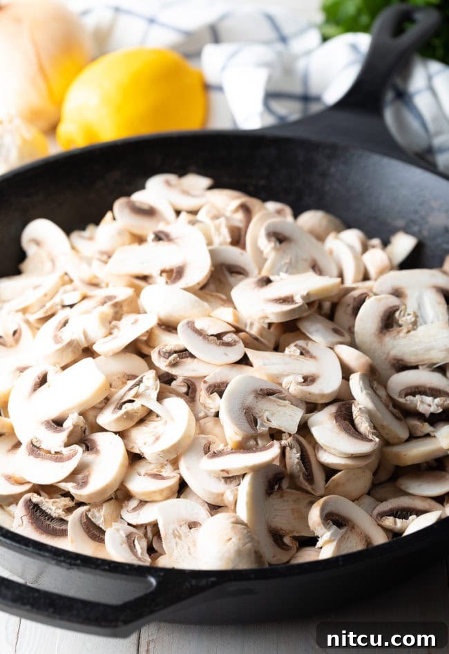 skillet mushrooms