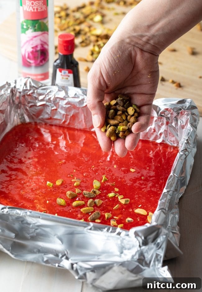 candy with pistachios