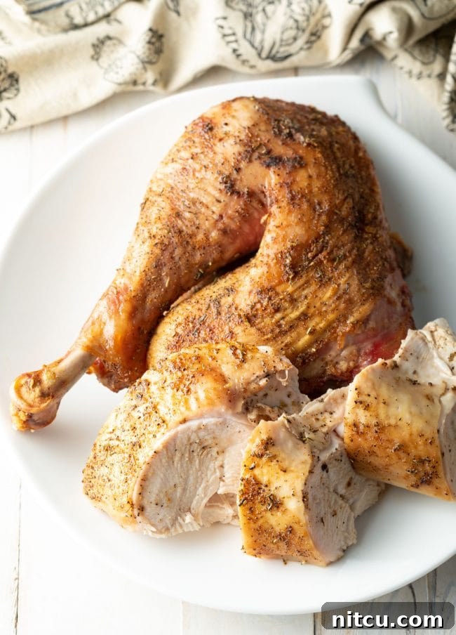 spatchcocked turkey cut into pieces