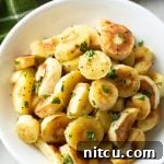 Roasted Parsnips with Garlic Butter