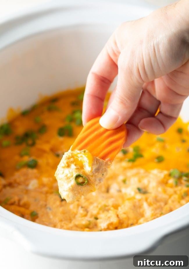 crockpot buffalo chicken dip