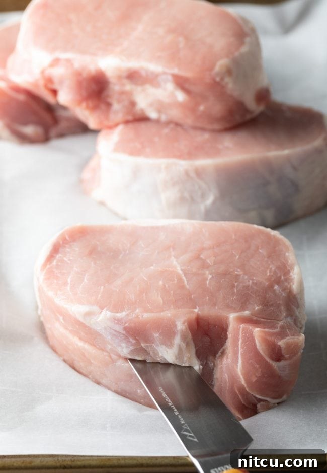 Ingredients for Apple Baked Stuffed Pork Chops
